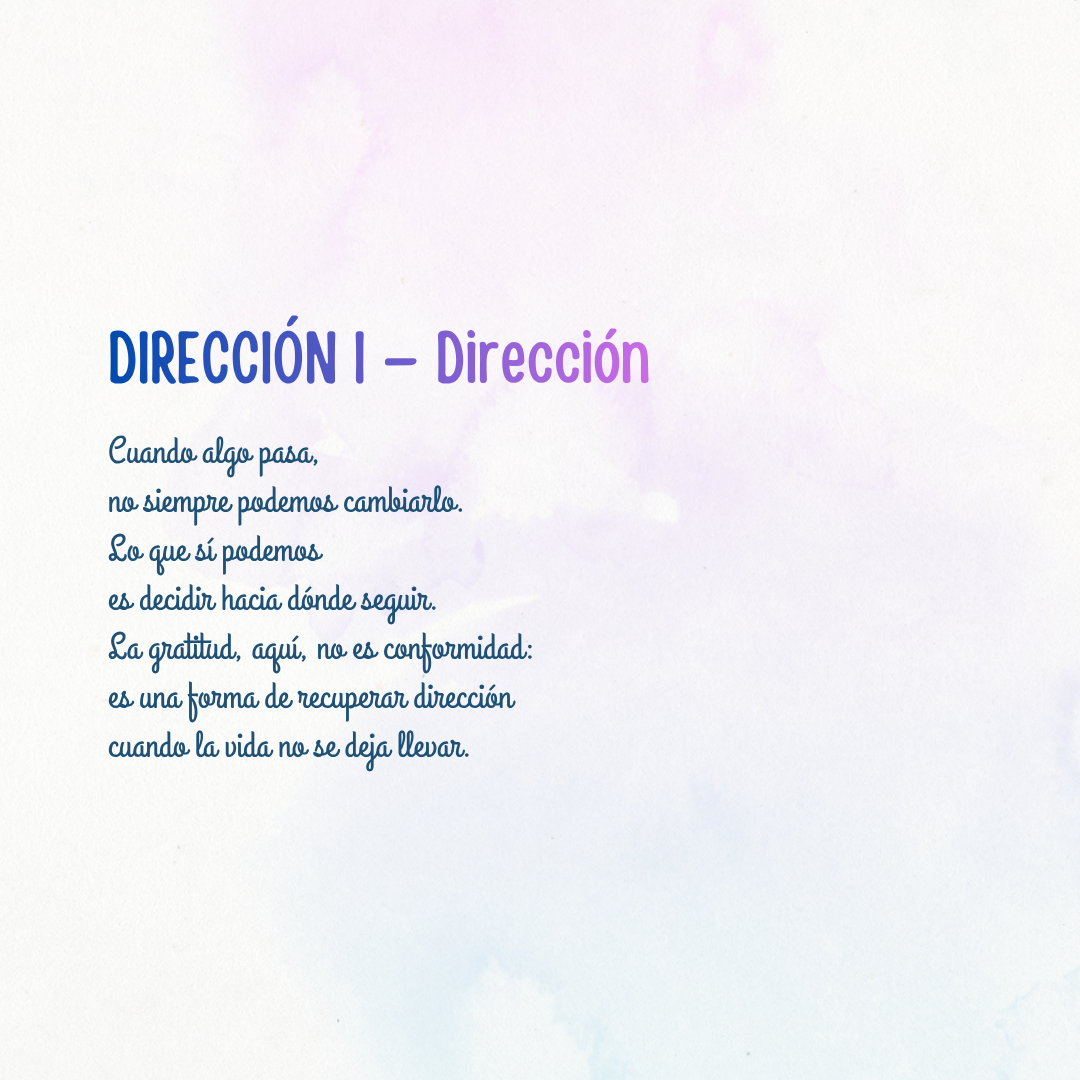 Gratitud como Dirección