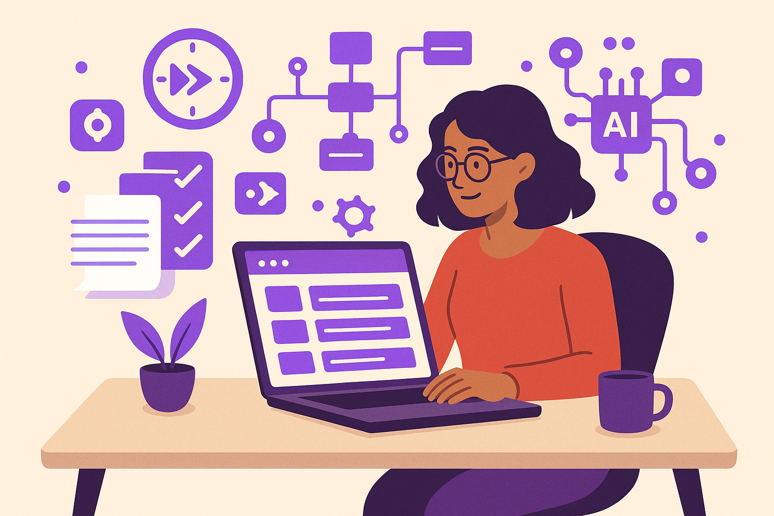 Cómo la IA automatiza las tareas repetitivas que te roban horas como creador de cursos
