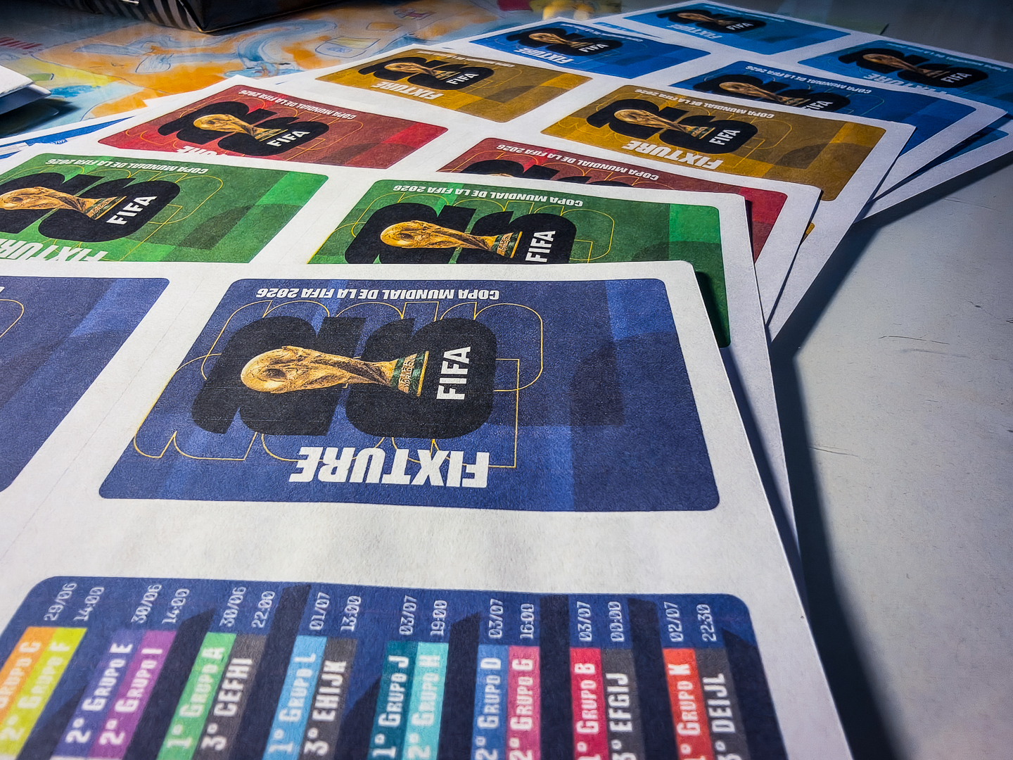 FIXTURE MUNDIAL 2026 PACK COMPLETO - 7 COLORES - EDITABLES E IMPRIMIBLES